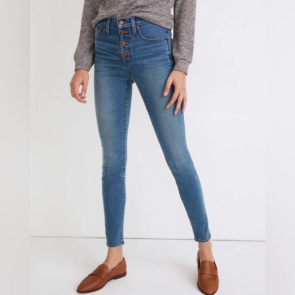 Madewell High Rise Button Fly Skinny NWT